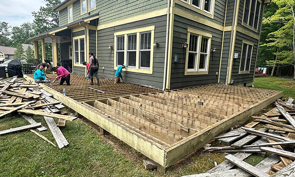 Before Porch — BILT Construction, Garrett County MD